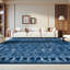 Tapis bleu marine / gris Shally-1493368649