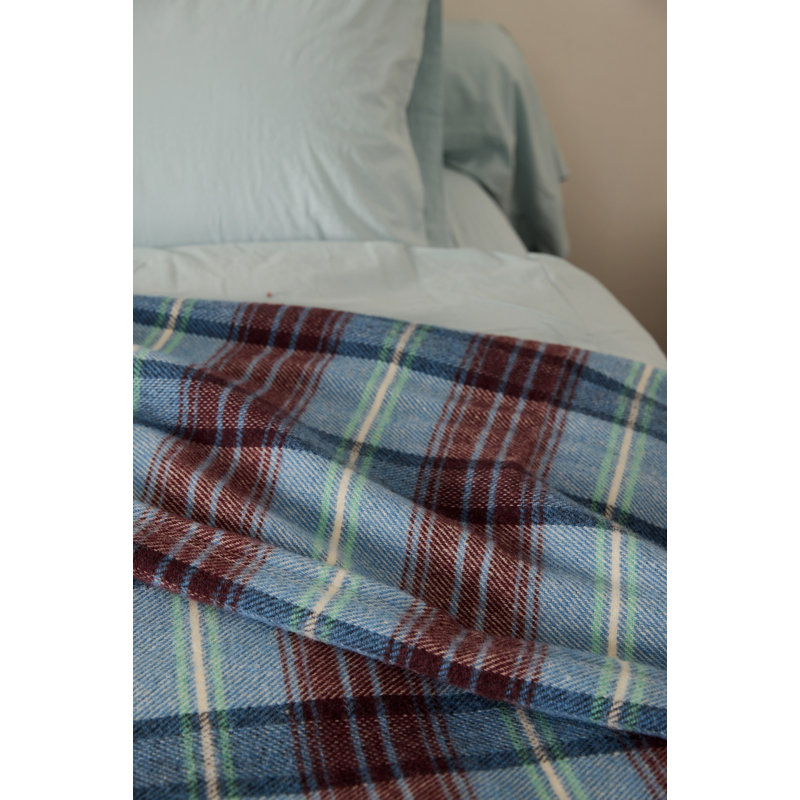 Chalet Washable Wool Blanket, King, Berry