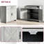 Buffet armoire, gris pierre - Tiroir et tablette réglable pour une utilisation polyvalente Cuisine avec charme rustique Salon, entrée, rangement