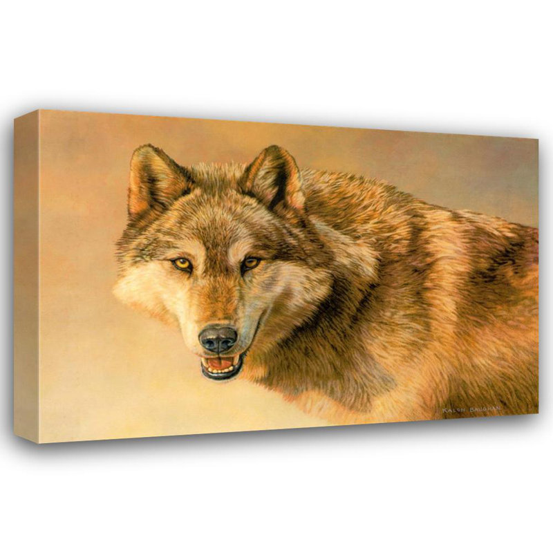 Portrait de loup MCG-PF1129, H 27 po x l 40 po