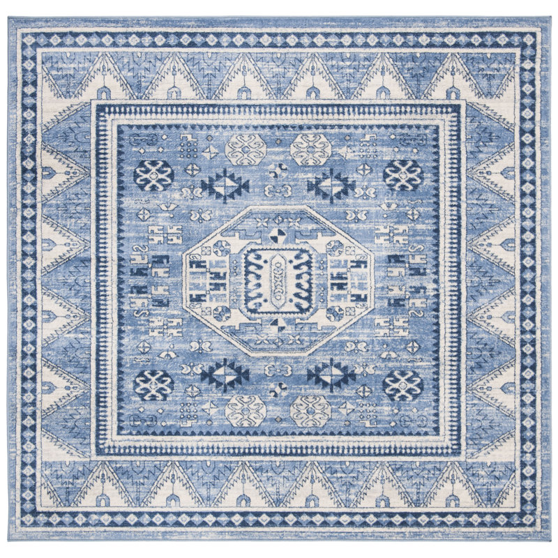 Attleboro Southwestern Hand Woven Area Rug, Square 201 cm