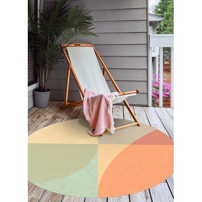 Kazan Abstract Vinyl Area Rug