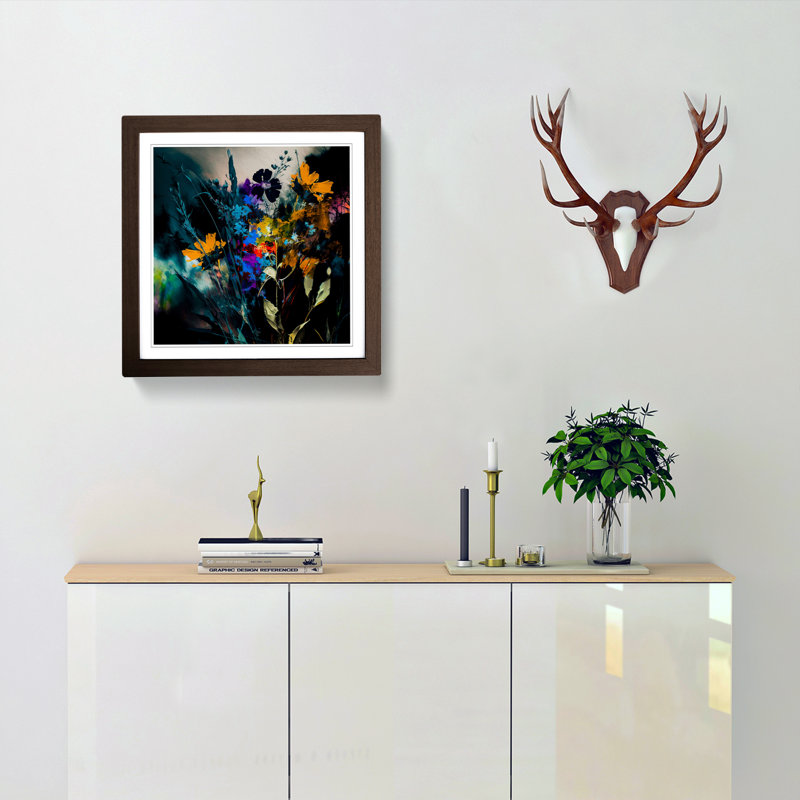 Wildflowers No.3 - Framed Print, Walnut