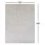 Tapis gris fait à la main Elba-676371338