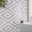 Juno 1" Diamond Hexagon Polished Marble Mosaic-452431197
