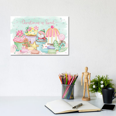 «Christmas Is Sweet», reproduction d'art sur toile tendue