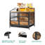 Caisse pour chien brune avec meubles doubles-544374236