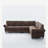 Virelia 3-Piece Modular Sectional Sofa With Decorated Rolled Armrest-799648258