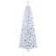 Arbre de Noël HOMcom 6 pi, arbre de Noël artificiel non éclairé, sapin de Noël mince avec branches réalistes, arbre d'Halloween avec 618 pointes, blanc-2016857886-2016857884