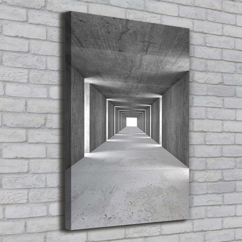 Concrete Tunnel - Wrapped Canvas Print