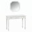 Retro Makeup Desk with Large Octagonal Mirror and 3-Drawer Storage, Elegant Console for Bedroom and Living Room