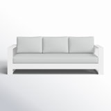 Hoyt 92.52” Outdoor Aluminum 3-Seater Sofa