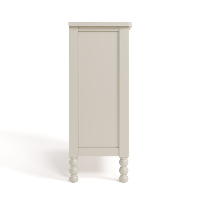 Rio 4 Cube Storage Organizer Bookcase, Frosted Oat