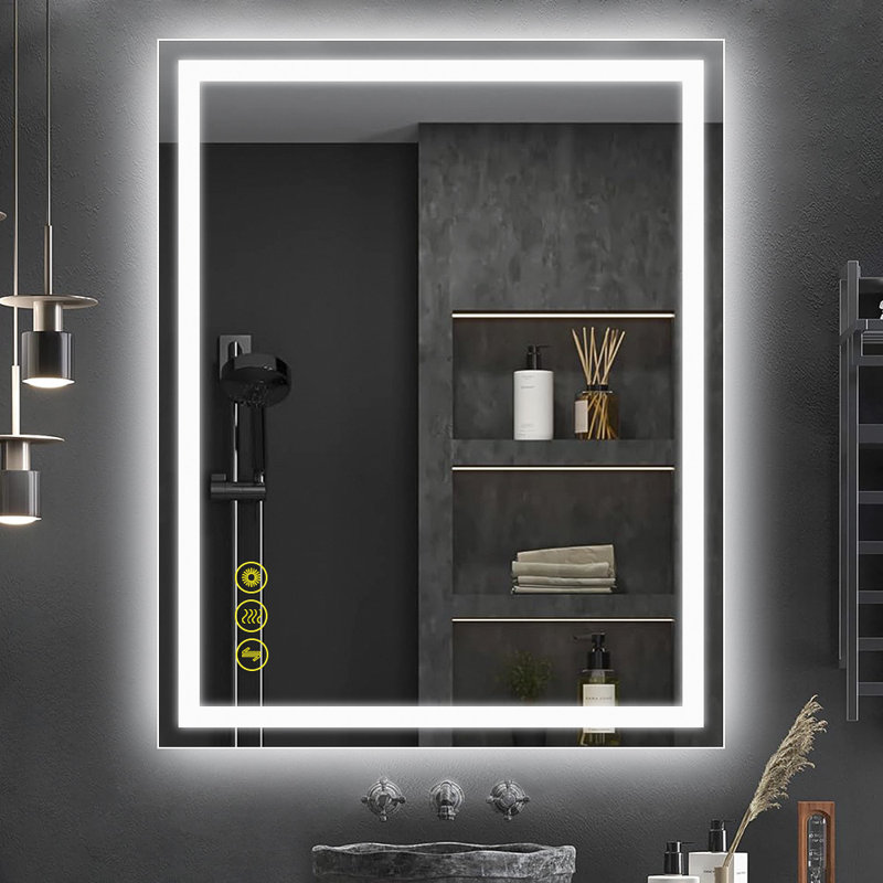 Rectangle Wall Mirror, 40" H x 32" W x 1.2" D