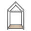 Lit simple moderne en bois-1883330299