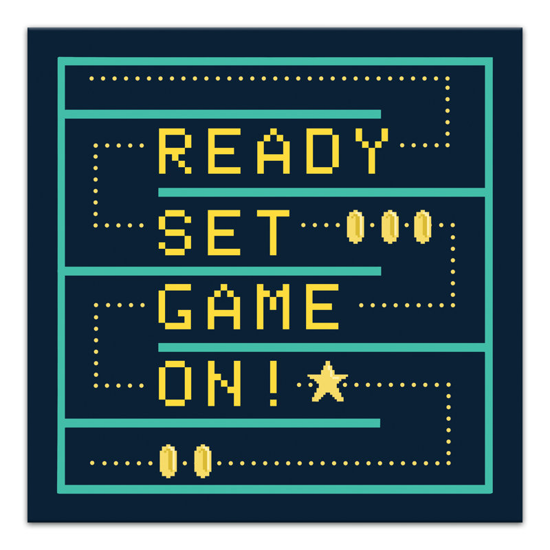 « ready set », art sur toile Van Winkle, H 24 po x l 24 po x P 1,25 po