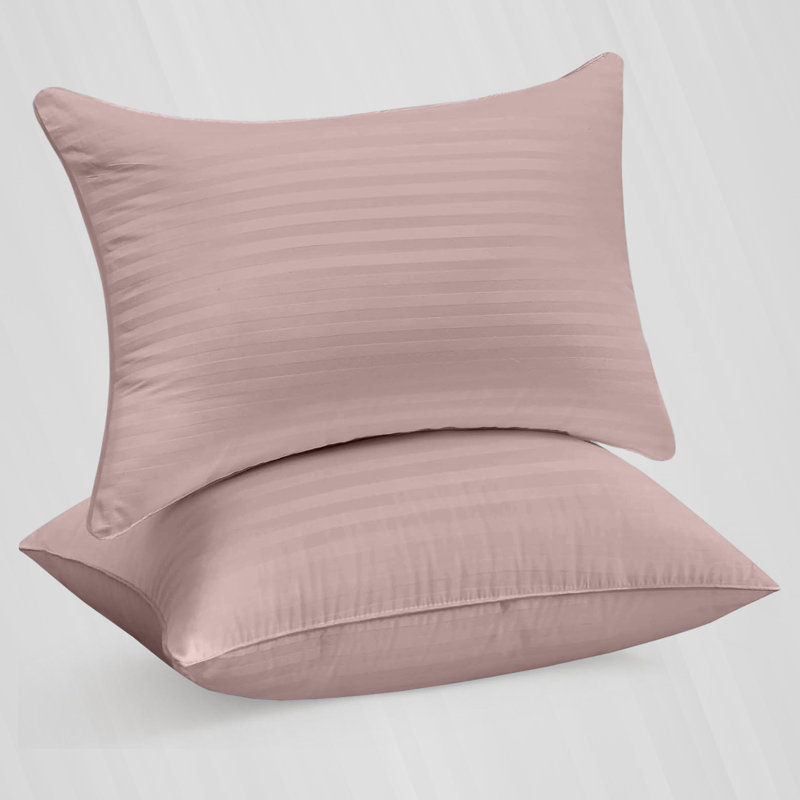Pack of 2 Soft Microfiber Pillow Covers - Wrinkle-Free, Breathable & Hotel Quality Bedding Essential, Peach