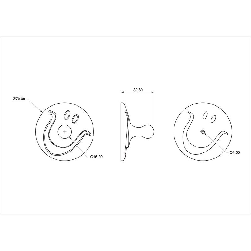 Crochet mural smiley sourire