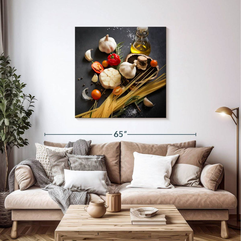 Yarlin Italian Spaghetti Recipe, 39" H x 39" W