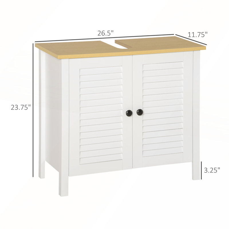 Bassin de rangement antidérapant sous les lavabos avec beaucoup d'espace et un design élégant pour les salles de bain modernes