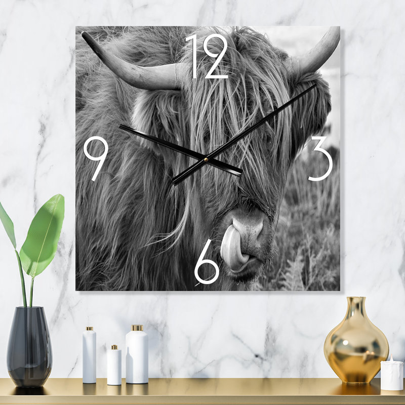 Horloge murale, Moyen, Vache écossaise sur Moorland II