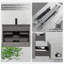Meuble-lavabo flottant 30 po avec lavabo, meuble-lavabo mural avec lavabo en quartz noir et tiroirs à fermeture en douceur entièrement assemblés