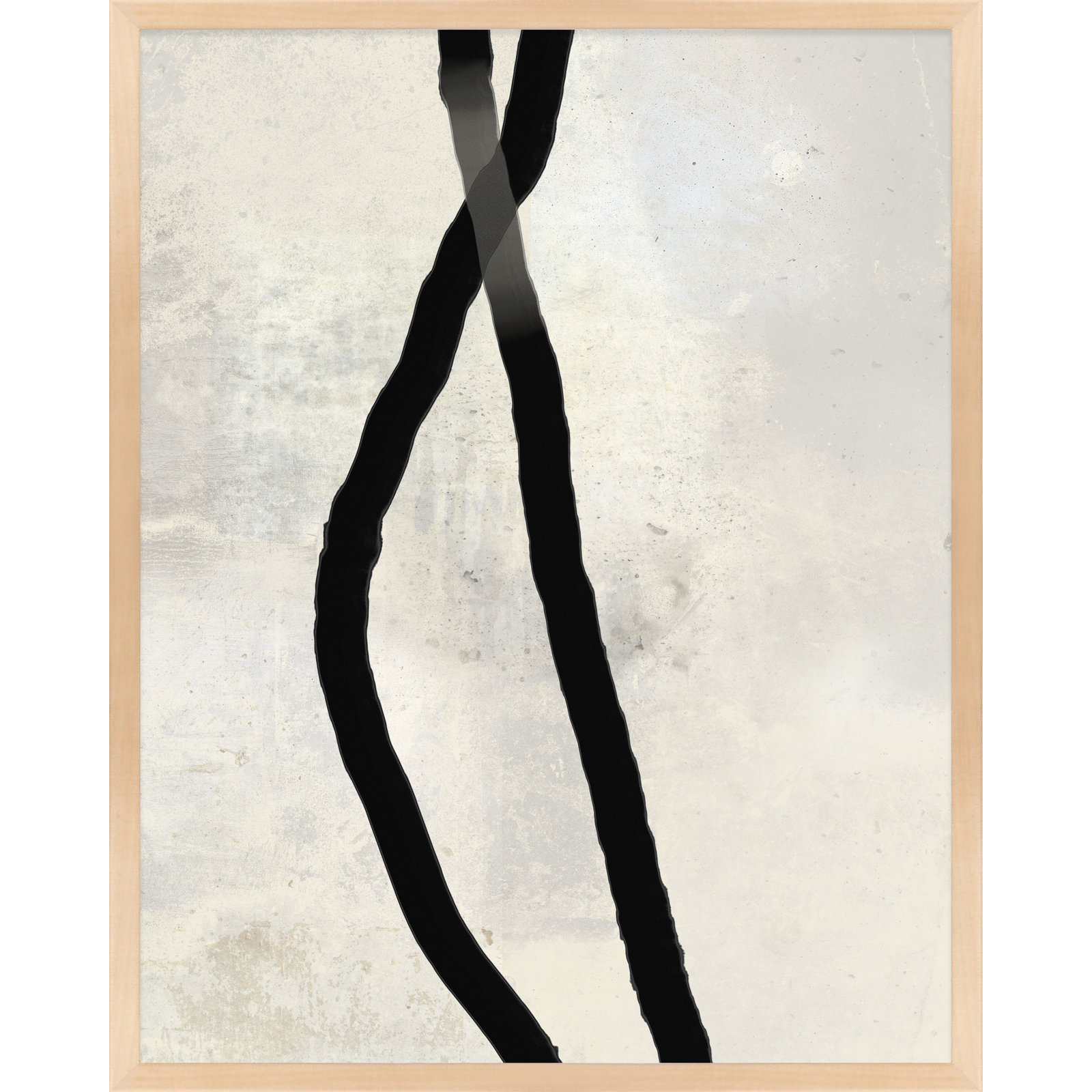 Black Rope 4 by Jacques Pilon, Brown, 25" H x 20" W x 1.25" D