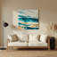«Hawaiian Lagoon Waters», art mural en métal beige-851440732