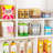 Clear Pantry Storage Organizer Bins, 10 Pack Plastic Food Storage Bins With Handle For Kitchen,Refrigerator, Freezer,Cabinet Organization And Storage