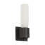Kelly Wearstler Volver 1-light Medium Single Sconce in Bronze with Clear Etched Glass shade-768992683-768992681