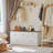 5 Drawer Double Dresser, Wide Wood Chest Of Drawers Storage Tower Storage for Living Room Bedroom-521421877
