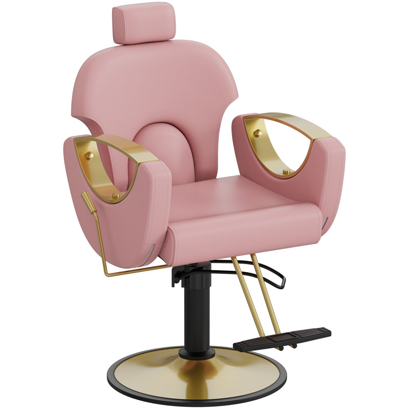 Fauteuil de coiffeur inclinable, chaises de salon hydrauliques à hauteur réglable, fauteuil de coiffeur pour salon de coiffure