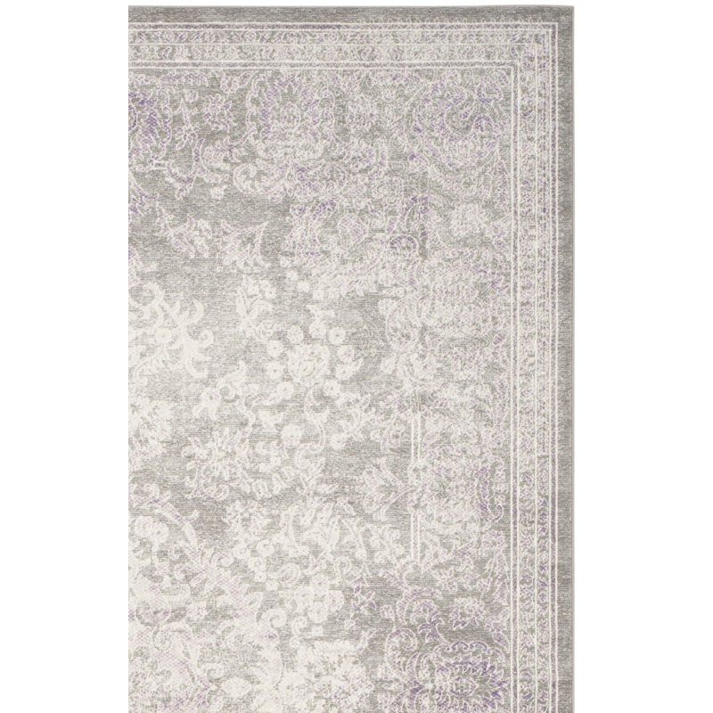 Becontree Oriental Gray Area Rug, Runner 2'2" x 8'