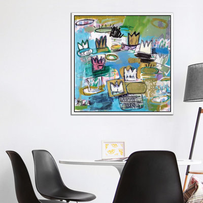 Les Nympheas De Basquiat by Wayne Sleeth - Single Picture Frame Print on Canvas