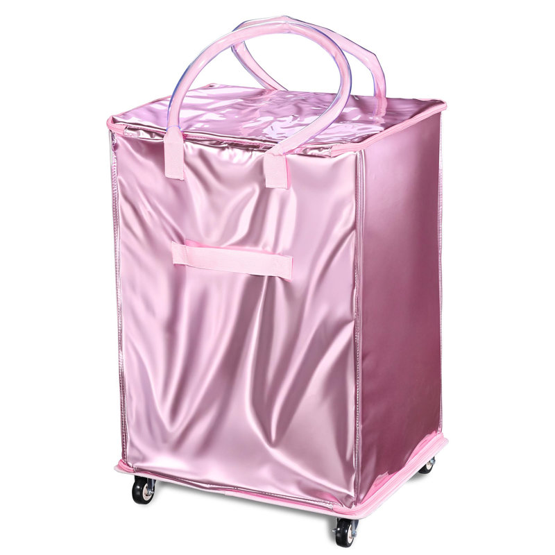 Sac d'épicerie sur roulettes Byootique 20 "BubbleRush, Rose