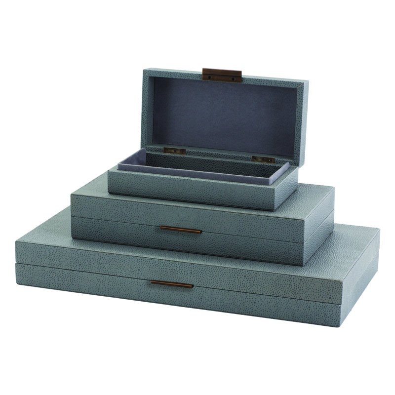 Alpen Box, Blue, 2.75" H x 14" W x 7" D