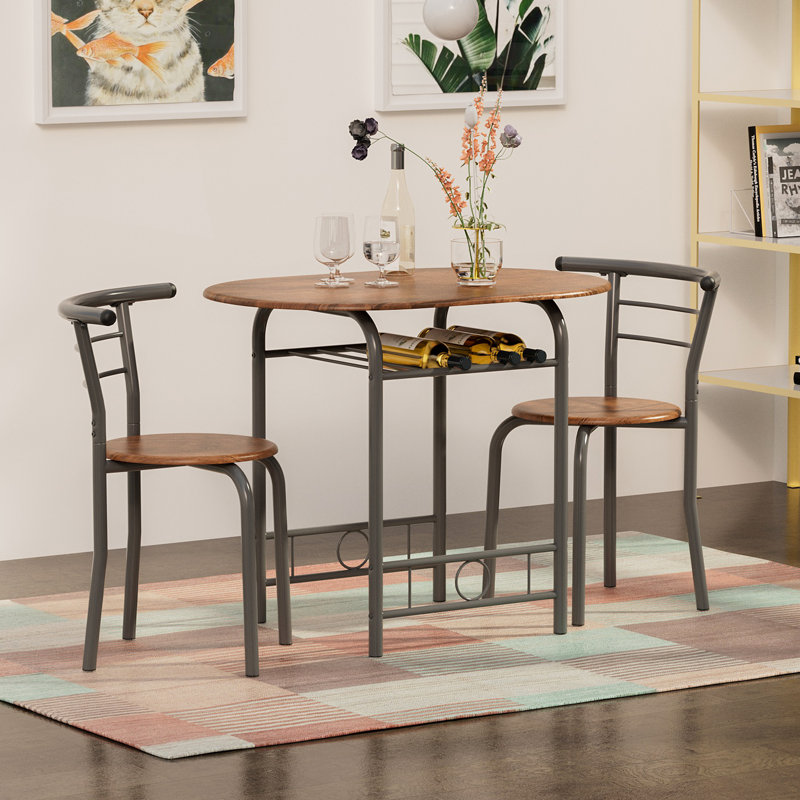 Creaser 1-Person Four Leg Oval Dining Set | Wayfair