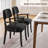 Modern Upholstered Solid Wood Dining Chair With Arms-518783359