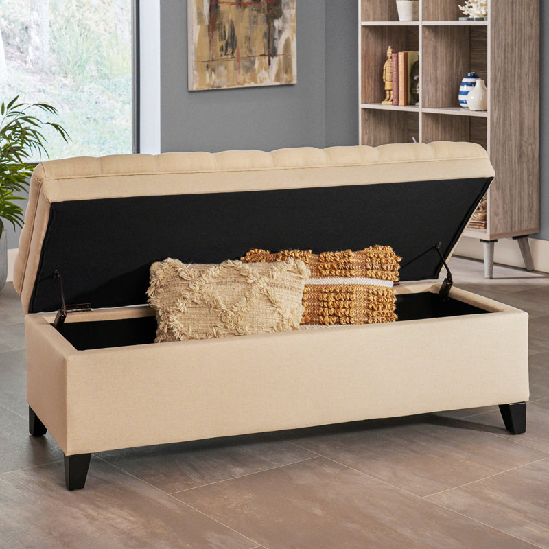 OTTOMAN DE RANGEMENT JULiana, Beige