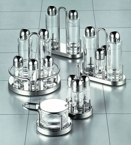 Ettore Sottsass Stainless Steel Condiment Server