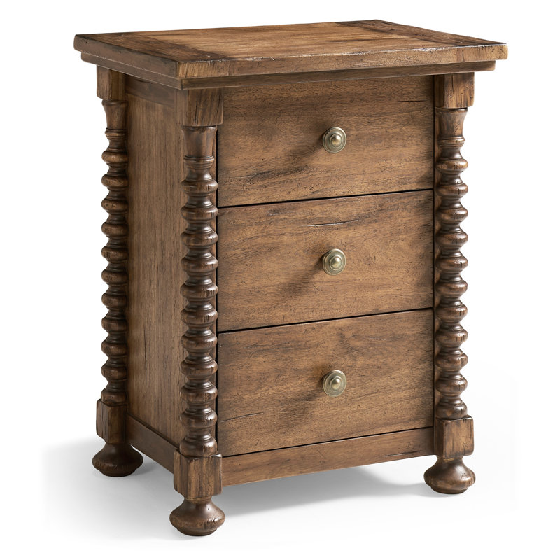 Tamarisk 3 - Drawer Solid Wood Nightstand