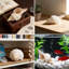 Grands coquillages naturels avec coquillages