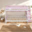Lits peu encombrants avec rangement, lit superposé en bois MDF rose, maison familiale moderne-1080994955