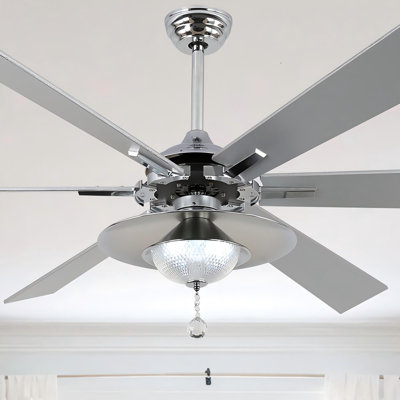 72" Large 6-Blade Modern Ceiling Fan With LED Lights And Remote 6-Speed, 3-Colour, Reversible DC Motor