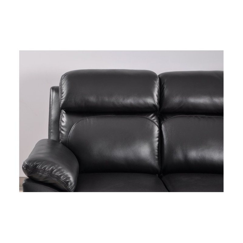 Cesiro Genuine Leather Electric Power Recliner Armchair, Black