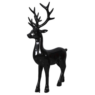 Cerf debout (noir)