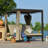 74.02'' Wide Metal Patio Daybed with Cushions