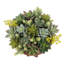 Composition de fausses plantes succulentes CG Hunter de 28 cm dans un pot rond en terre cuite - Décoration botanique réaliste