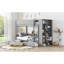 Lit superposé simple au-dessus de simple avec 2 tiroirs et armoire à couches multiples-1417948595-1417948594