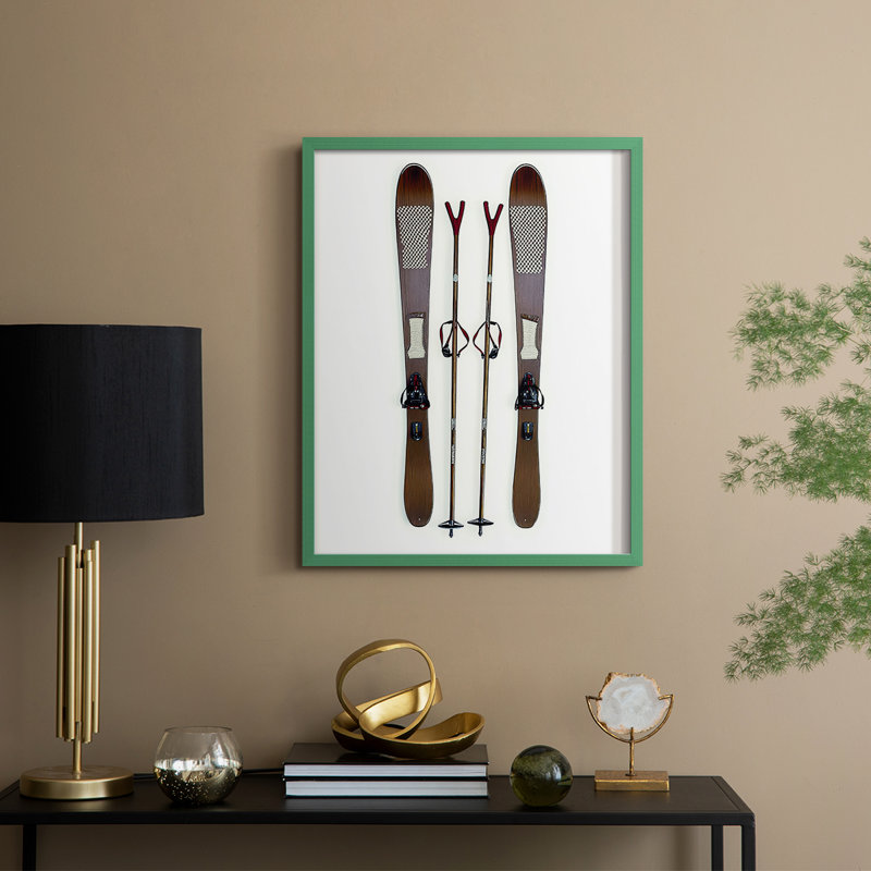 Reproduction encadrée - bois massif, H 30 po x l 24 po, Vert